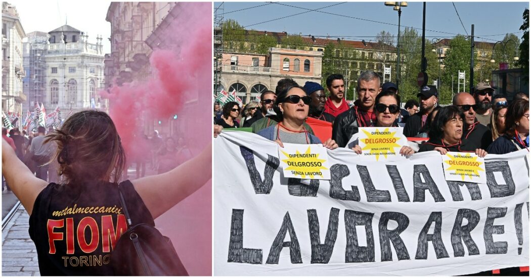 “Se viene giù Mirafiori, viene giù tutto”: il grido di Torino chiama Stellantis. 12mila in piazza: con gli operai anche la Chiesa e gli studenti