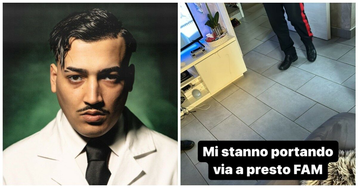 Simba La Rue torna in carcere per “totale incapacità di autocontrollo”. Il trapper condivide sui social il momento dell’arresto: “A presto fam”