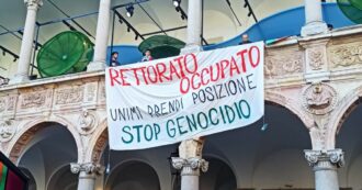 Copertina di “Stop genocidio a Gaza”, gli studenti occupano il rettorato dell’Università Statale di Milano