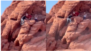 Copertina di Turisti distruggono le rocce di un parco naturale degli Usa: “Uno choc. Hanno 140 milioni di anni, i danni sono irreversibili” – VIDEO