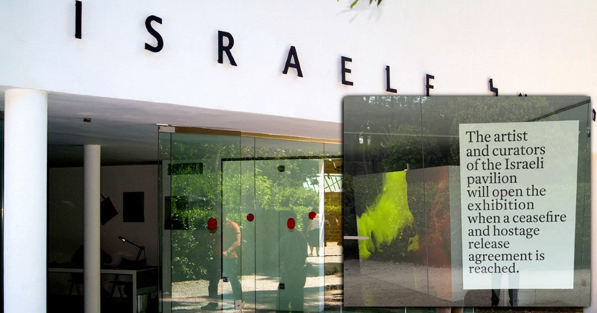 Biennale di Venezia, il padiglione di Israele chiuso “fino al cessate il fuoco e la liberazione degli ostaggi”