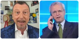 Copertina di Enrico Mentana: “Amadeus? Lavorerei volentieri in una rete televisiva con lui, ma non immagino una Rai povera senza di lui”