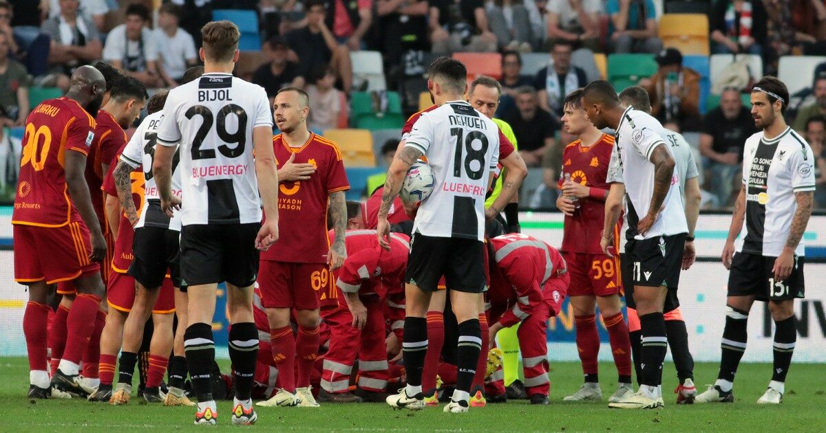 Udinese Roma, bocciata la richiesta giallorossa: gli ultimi 18 minuti si giocano giovedì 25 aprile
