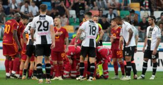 Copertina di Udinese-Roma, bocciata la richiesta giallorossa: gli ultimi 18 minuti si giocano giovedì 25 aprile