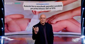 Copertina di Crozza e il monologo sulla crisi di natalità: “All’estero più welfare e meno tasse, in Italia si tagliano i fondi ai centri estivi”