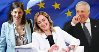 Copertina di Schlein copia Giorgia: il nome nel simbolo, ma il Pd si spacca