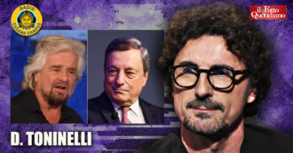 Copertina di Toninelli: “Draghi? Super-sopravvalutato, dice di sì a tutti. Ecco come fregò Beppe Grillo dopo la caduta del Conte Due”