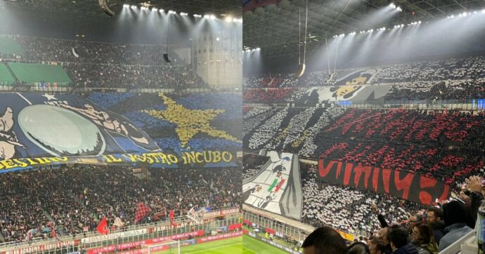Milan-Inter: a San Siro lo spettacolo delle coreografie – Foto