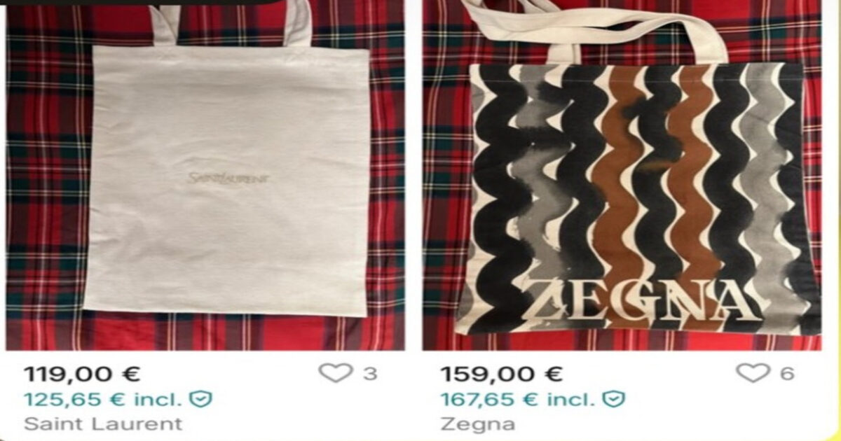 Le borse di tela regalate alla Milano Design Week ora in vendita a prezzi folli sul web: fino a 200 euro per ...