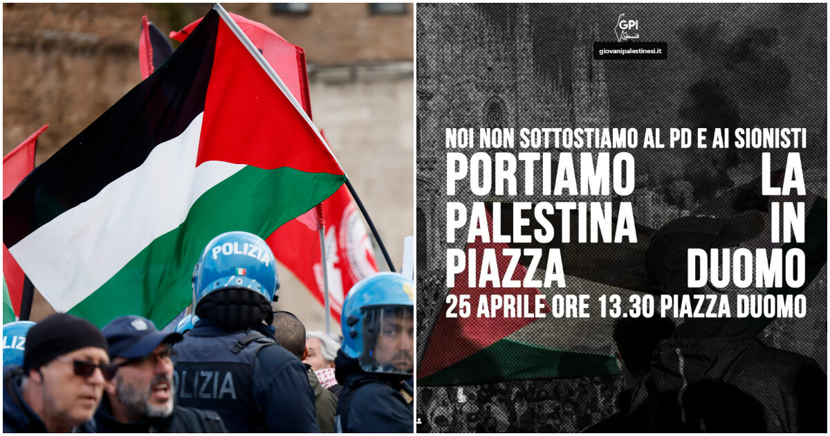 Milano, i giovani palestinesi convocano un “momento di lotta”: “Noi esclusi dal palco del 25 aprile, vogliamo riprenderci piazza Duomo”