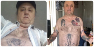 Copertina di “Copra quel tatuaggio osceno o la arrestiamo”, la curiosa storia di un uomo fermato dalla polizia mentre era in vacanza in Spagna