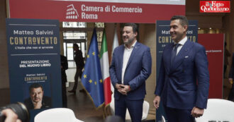 Copertina di Salvini presenta il suo libro con Vannacci ma non ci sono i big della Lega: “Nessun malcontento”. E il ministro: “Grande sintonia col generale”