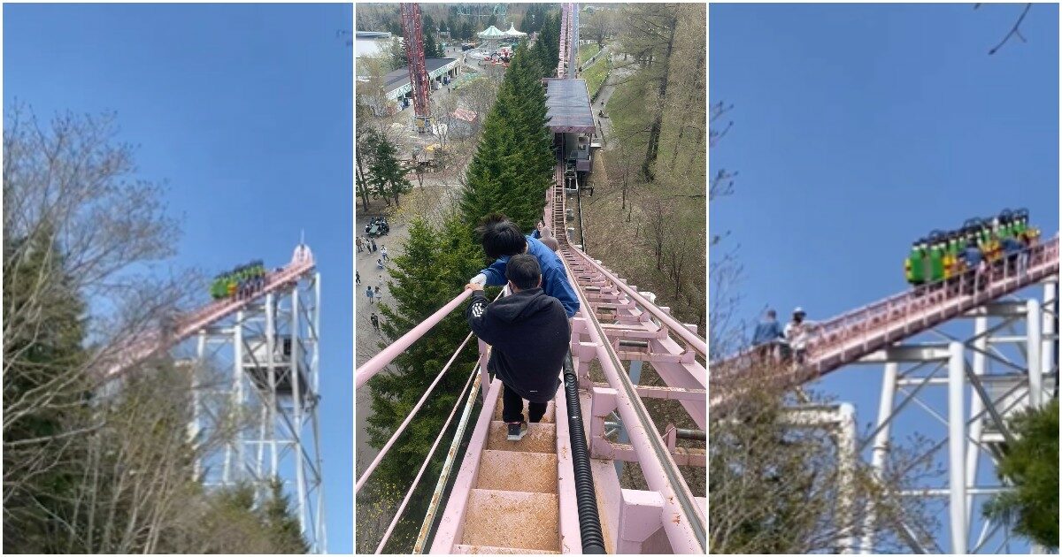 Guasto all’impianto delle montagne russe: l’evacuazione dei passeggeri bloccati ad alta quota è da brividi – VIDEO