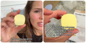 Copertina di “Ho comprato un set da bagno per la casa delle bambole di mia figlia e ci ho trovato dentro una cosa sconcertante”: il video di Simone Navybox è virale su TikTok