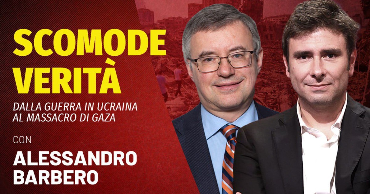 “Scomode verità, dalla guerra in Ucraina al massacro di Gaza”: alle 18 la diretta con Alessandro Di Battista e Alessandro Barbero