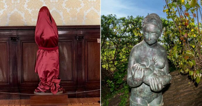 Copertina di Al Senato arriva la scultura della donna che allatta