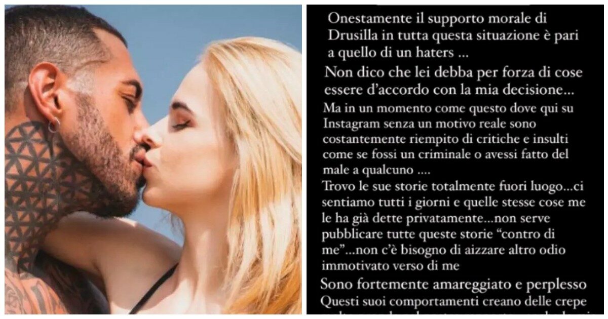 Drusilla Gucci vede Francesco Chiofalo dopo l’operazione agli occhi: “Sei totalmente un’altra persona”. Lui reagisce così