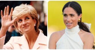 Copertina di “Meghan Markle ha visto il fantasma Lady Diana mentre faceva yoga e ne ha parlato con Harry”. La rivelazione choc dell’esperta reale