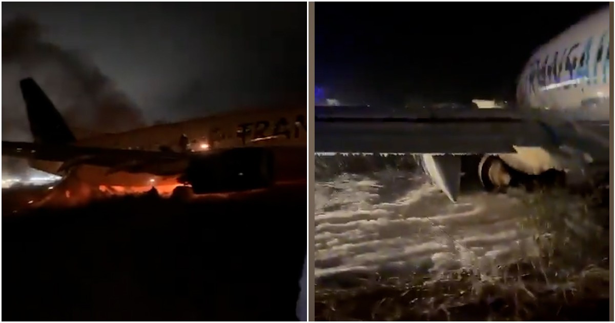Aereo fuori pista a Dakar: 11 passeggeri feriti, 4 in maniera grave. Il 737 300 della Transair ha avuto un problema durante il decollo (video)