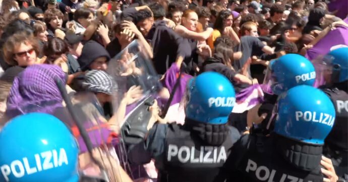 Roma, scontri al corteo degli studenti contro gli Stati generali della natalità: ci sono feriti