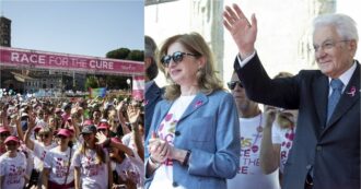 Copertina di Race for the Cure, a Roma oltre 150mila persone per la diagnosi precoce dei tumori al seno. Mattarella: “Grazie”