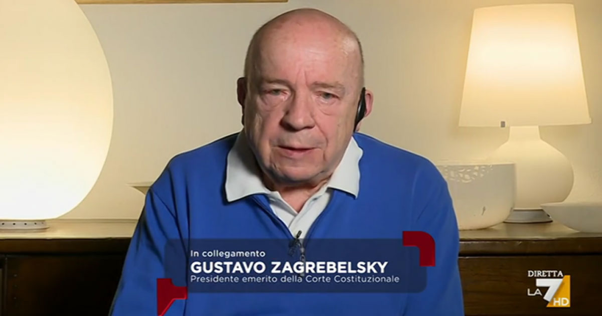 Premierato, Zagrebelsky a La7: “Il grande pericolo è l’elezione diretta del premier. Il Paese si spaccherà in 2 e chi vincerà prenderà tutto”