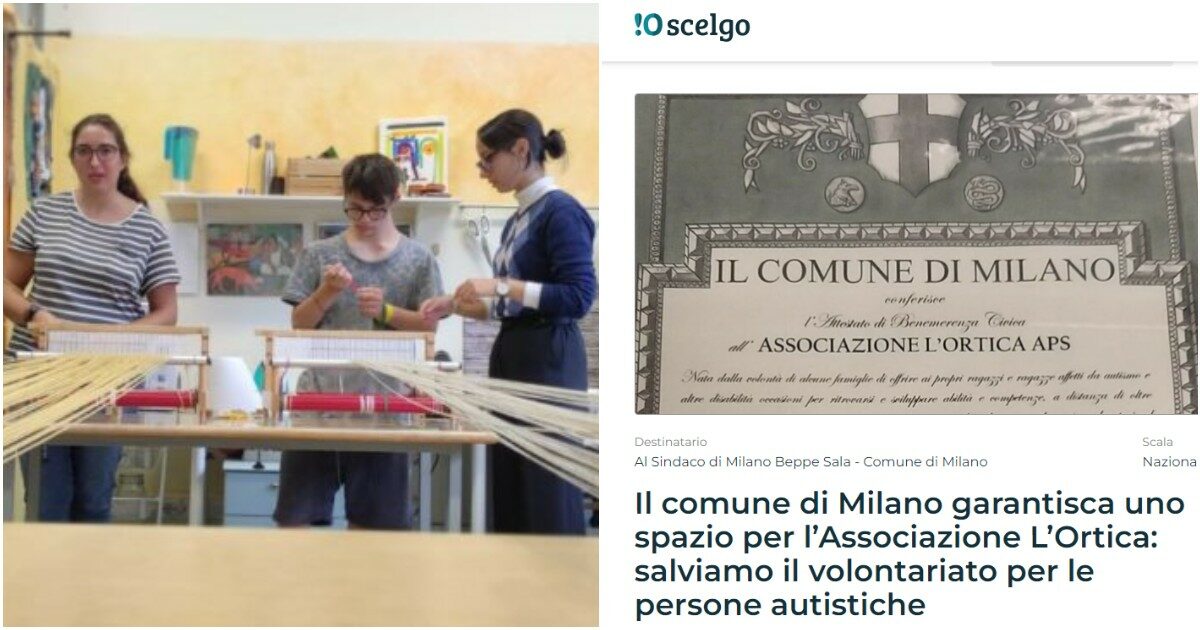 L’associazione di Milano che aiuta le persone autistiche a rischio sfratto, lanciata petizione su Io Scelgo: ‘Sala ci aiuti a trovare uno spazio’