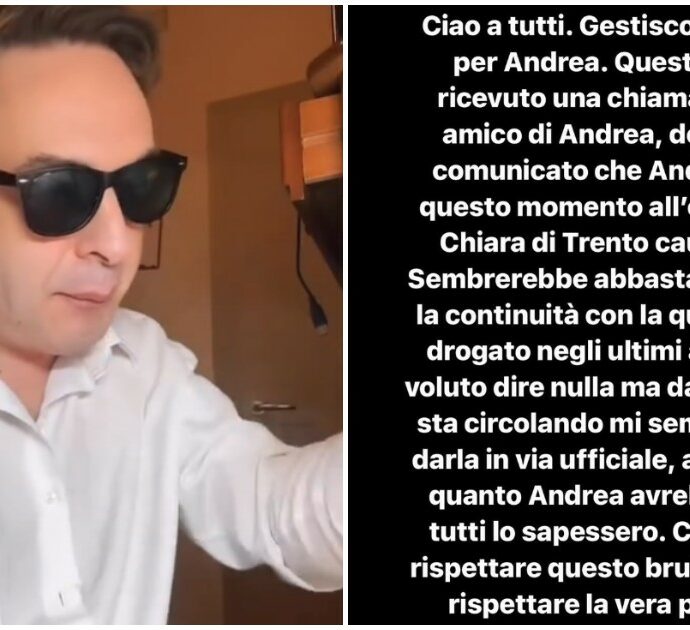 “Andrea Diprè ricoverato in gravi condizioni per overdose”: il web in subbuglio tra voci, smentite e conferme parziali