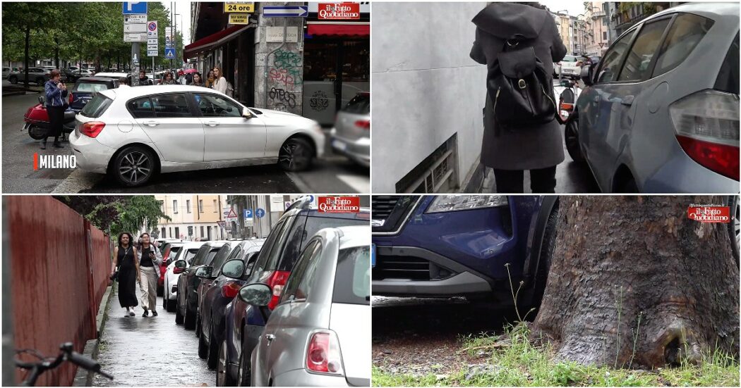 Auto sui marciapiedi, agli incroci, nelle aiuole. A Milano la prima mappatura della sosta selvaggia: “Una giungla, restituiamo lo spazio alle persone”