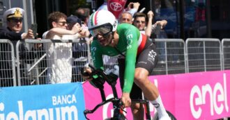 Copertina di Giro d’Italia, Ganna domina la tappa a cronometro di Desenzano: è la quarta vittoria italiana. Tiberi nella top 5 generale