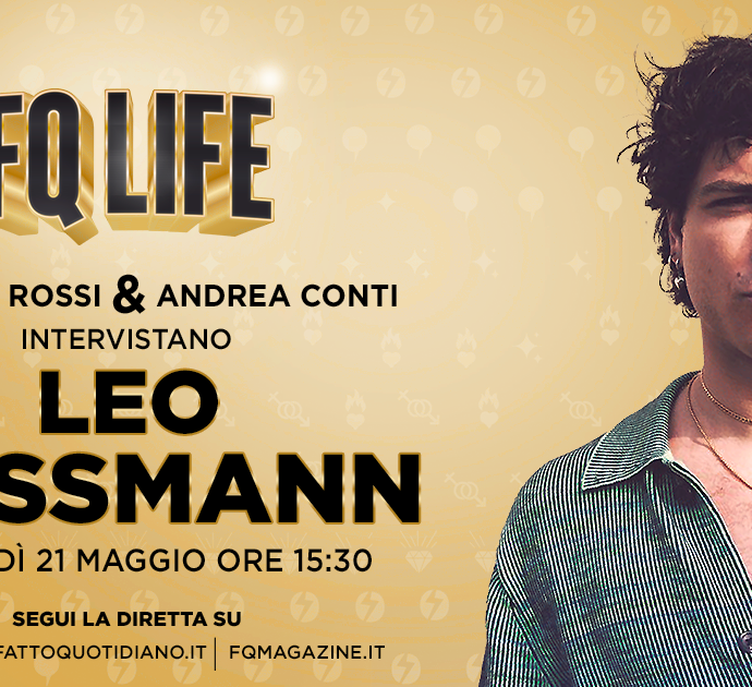 Leo Gassmann tra cinema e musica a FQLife, segui la diretta con Claudia Rossi e Andrea Conti