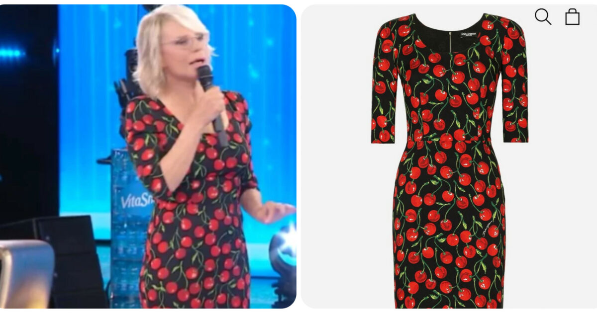 Il vestito indossato da Maria De Filippi durante la finale di Amici? Ecco la marca e quanto costa