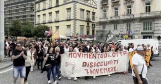 Copertina di A Napoli corteo di circa 1000 disoccupati: “In piazza finché non avremo risposte. Siamo grida di sofferenza e disperazione”