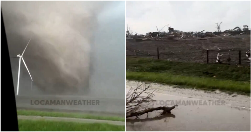 Tornado rade al suolo la cittadina di Greenfield in Iowa: ci sono diverse vittime – Video