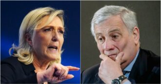 Copertina di Le Pen risponde a Tajani: ‘Non conosce il nostro programma. Anche Berlusconi criticava l’Europa’. Poi l’appello: ‘Uniamo le forze in Ue’