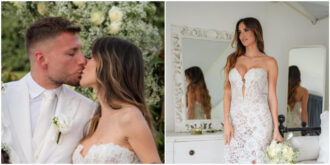 Copertina di Ciro Immobile e Jessica Melena sposi bis: “Celebriamo quello che siamo stati fino ad ora e rinnoviamo le promesse d’amore”