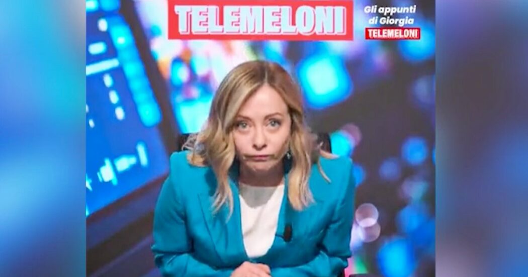 Meloni pubblica gli ‘Appunti di Giorgia’ e li ribattezza ‘TeleMeloni’. E attacca le opposizioni: “Noi non occupiamo le tv come la sinistra”