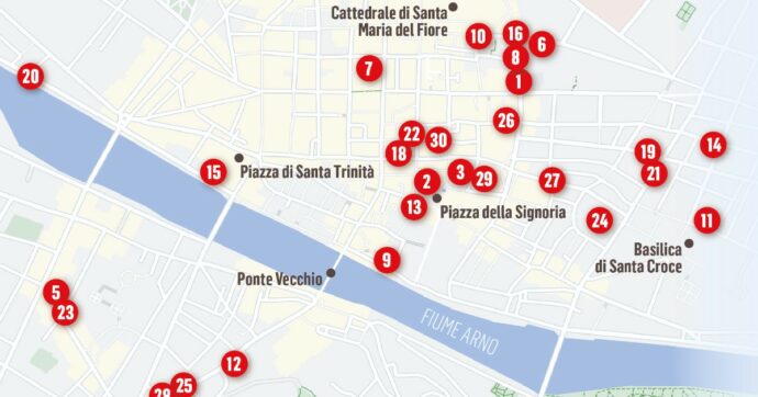 Il riciclaggio italo-albanese nel centro di Firenze: dai ristoranti, agli scontrini non battuti, al denaro “in nero”. La mappa