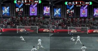 Copertina di Kings World Cup, Totti scivola e sbaglia il rigore: il video dell’erroraccio dell’ex azzurro