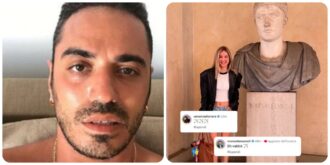 Copertina di Fedez “nano con la sindrome di Napoleone”: Chiara Ferragni posa accanto al busto dell’Imperatore francese e il pensiero va alle parole di Marracash