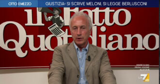 Copertina di Separazione carriere, Travaglio a La7: “Dispiace che non ci siano qui con noi Gelli, Craxi e Berlusconi a festeggiare questa schifezza”
