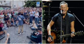 Copertina di Bruce Springsteen salta San Siro per problemi di salute? I fan italiani lo omaggiano in pieno centro a Milano