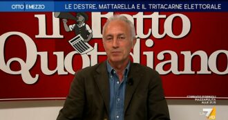Copertina di Travaglio a La7: “Attacco di Borghi a Mattarella? È campagna elettorale di bassa lega per fregare qualche voto a Meloni”