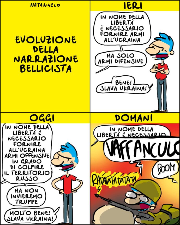 La narrazione bellicista