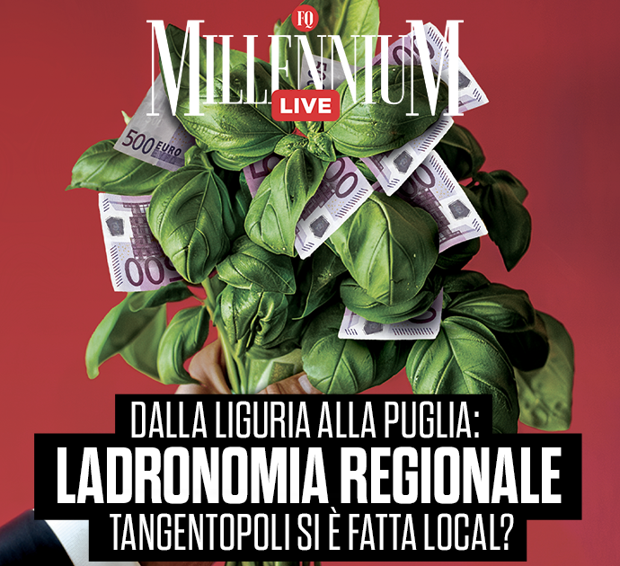 Dalla Liguria alla Puglia: ladronomia regionale. Tangentopoli si è fatta local? Segui la diretta di Millennium Live