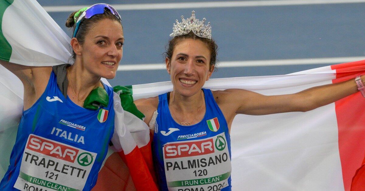 Europei di atletica a Roma, inizio trionfale: oro di Palmisano e argento di Trapletti nella 20 km di marcia