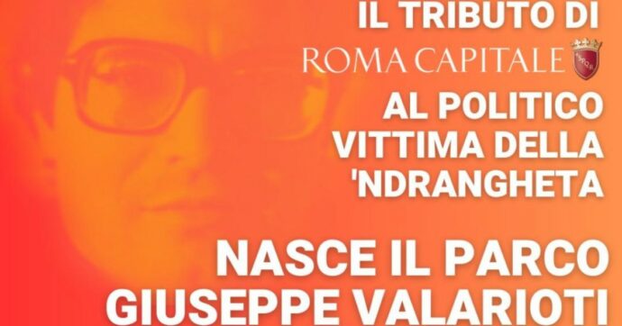 A Roma un parco intitolato a Valarioti, segretario del Pci di Rosarno ucciso dalla ‘ndrangheta