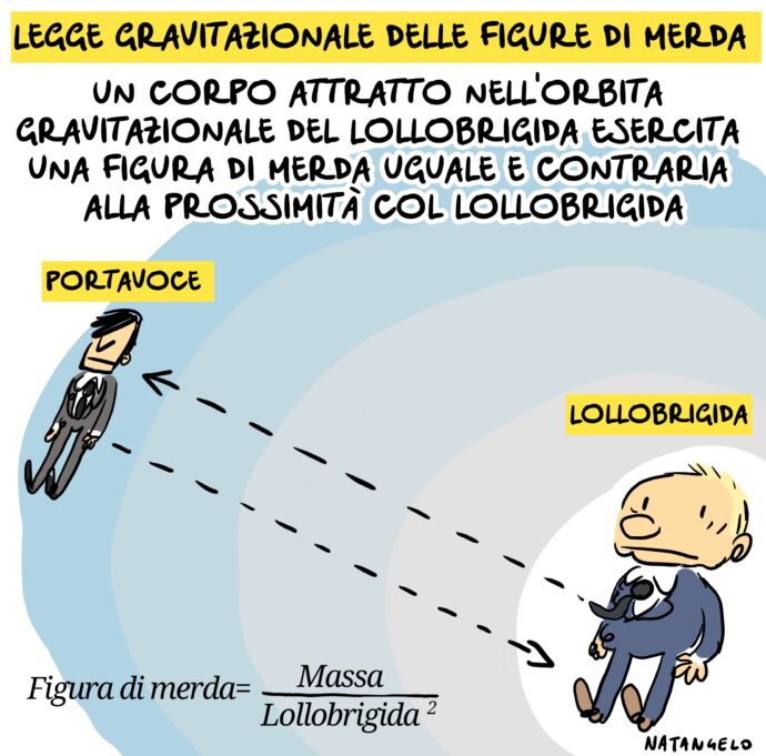 Prima legge gravitazionale della figura di merda