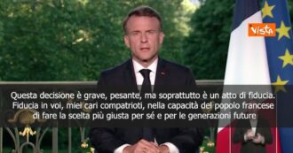 Copertina di Macron annuncia lo scioglimento dell’Assemblea nazionale: “Una decisione grave e pesante, ma anche un atto di fiducia nei francesi”