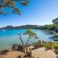 Porquerolles  island, mediterranean sea, Hyeres, France.